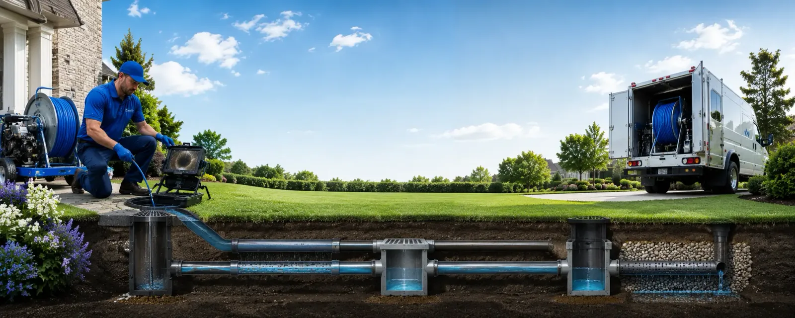 Outdoor drain cleaning information for Tyndall, SD
